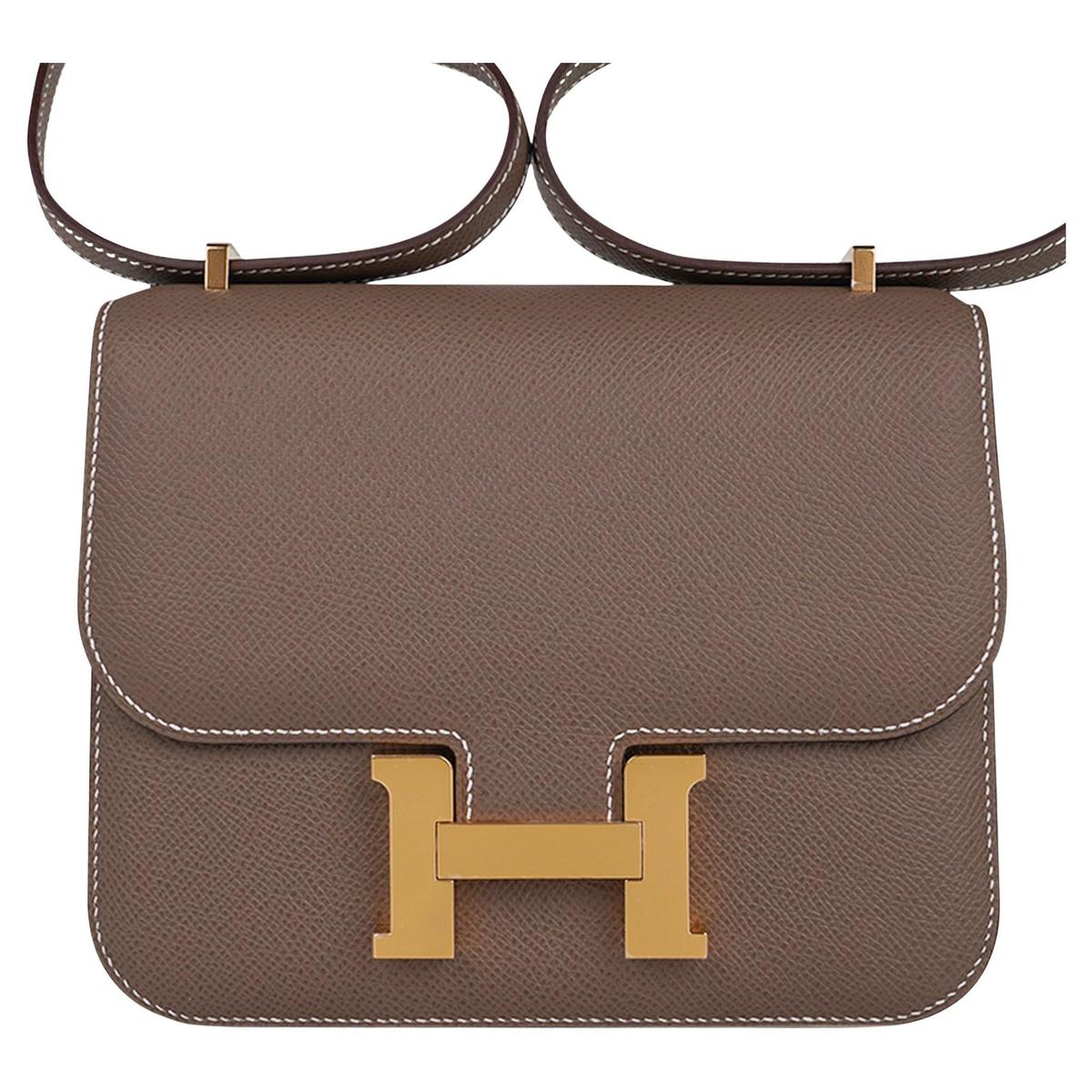 Hermès Constance 18 Etoupe Epsom front view