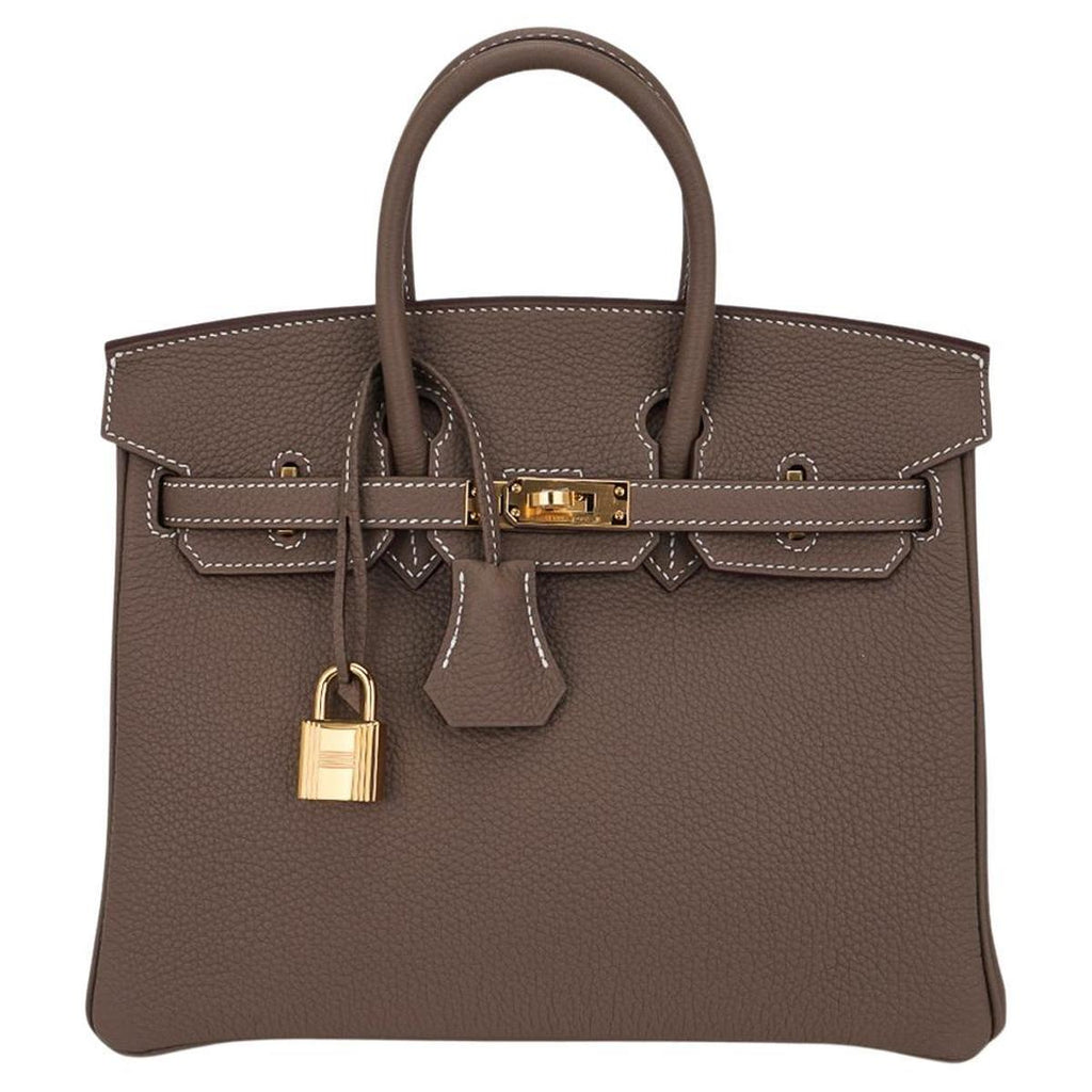 Hermès Birkin 25 Etoupe detail view