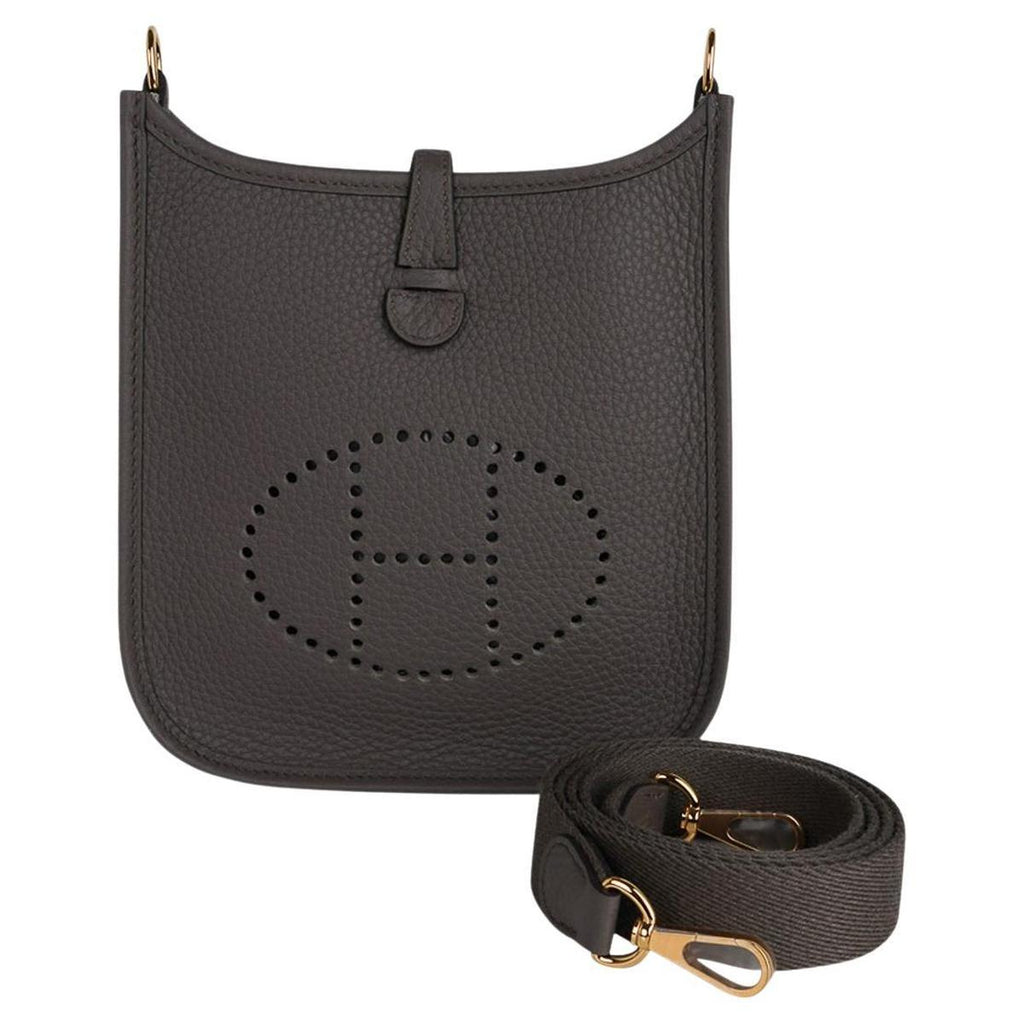 Hermès Evelyne TPM Etain Epsom front view