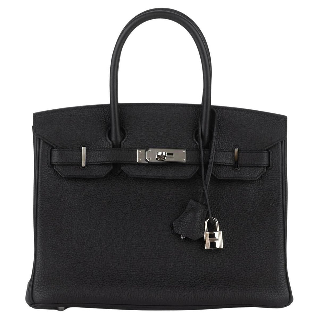 Hermès Birkin 30 Black Togo front view