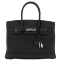 Hermès Birkin 30 Black Togo front view