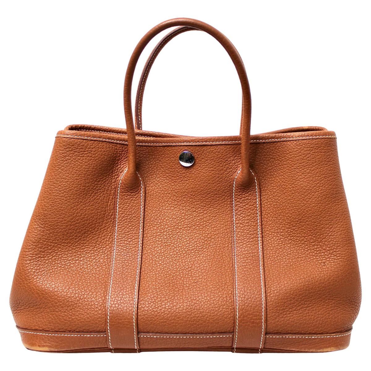 Hermès Garden Party 36 canvas detail view
