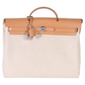 Hermès Herbag 39 Natural Ebène front view