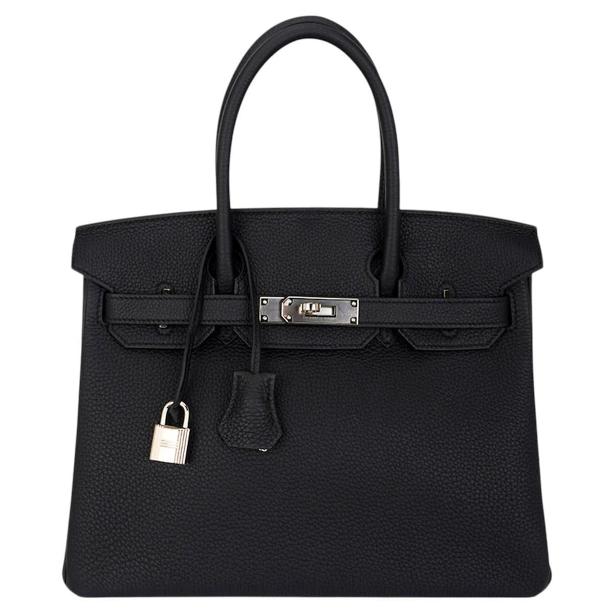 Hermès Birkin 30 Black Togo side view