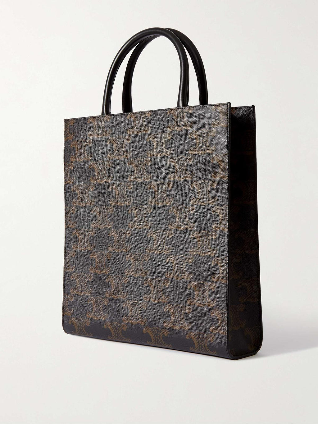 Back view — Celine Vertical Cabas in Triomphe coated canvas