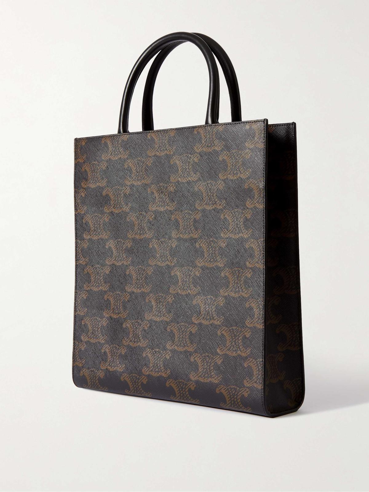 Back view — Celine Vertical Cabas in Triomphe coated canvas